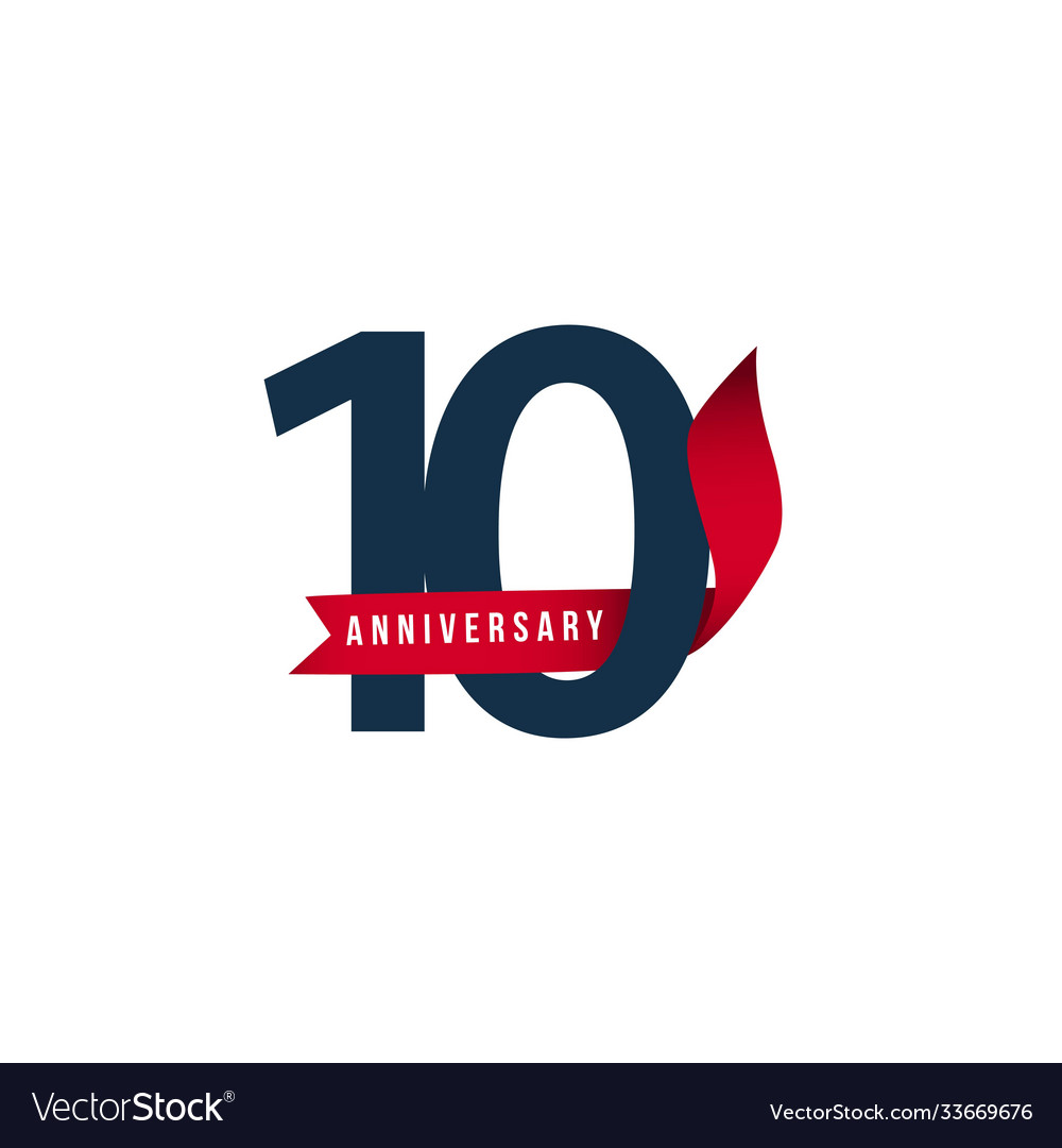 10 Jahre Jubiläumsvorlage Design