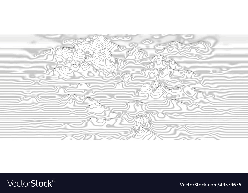 Abstract background with distorted line shapes vector image Abstract background with distorted line shapes