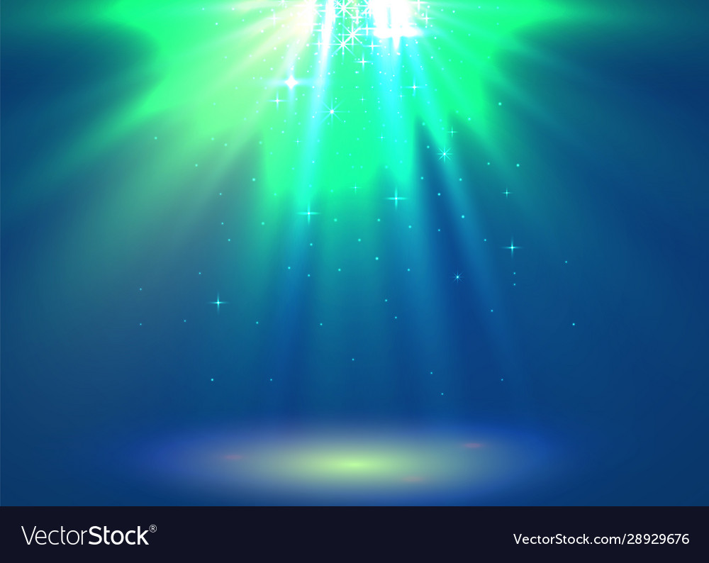 Abstract magic light background blue holiday Vector Image