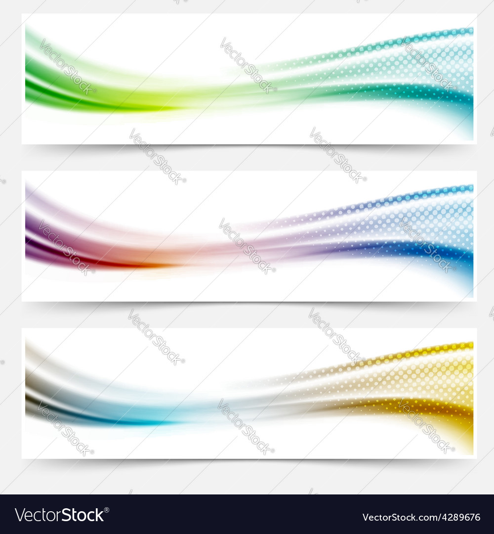 Bright smooth abstract swoosh dotted line header