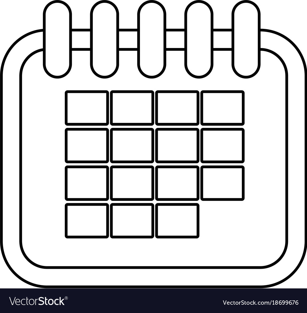 Calendar icon image Royalty Free Vector Image - VectorStock