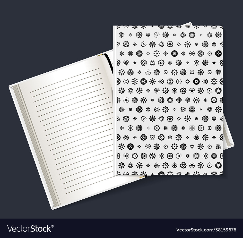 Form for a notebook vector image Form for a notebook