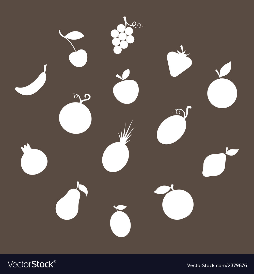 Fruit silhouettes