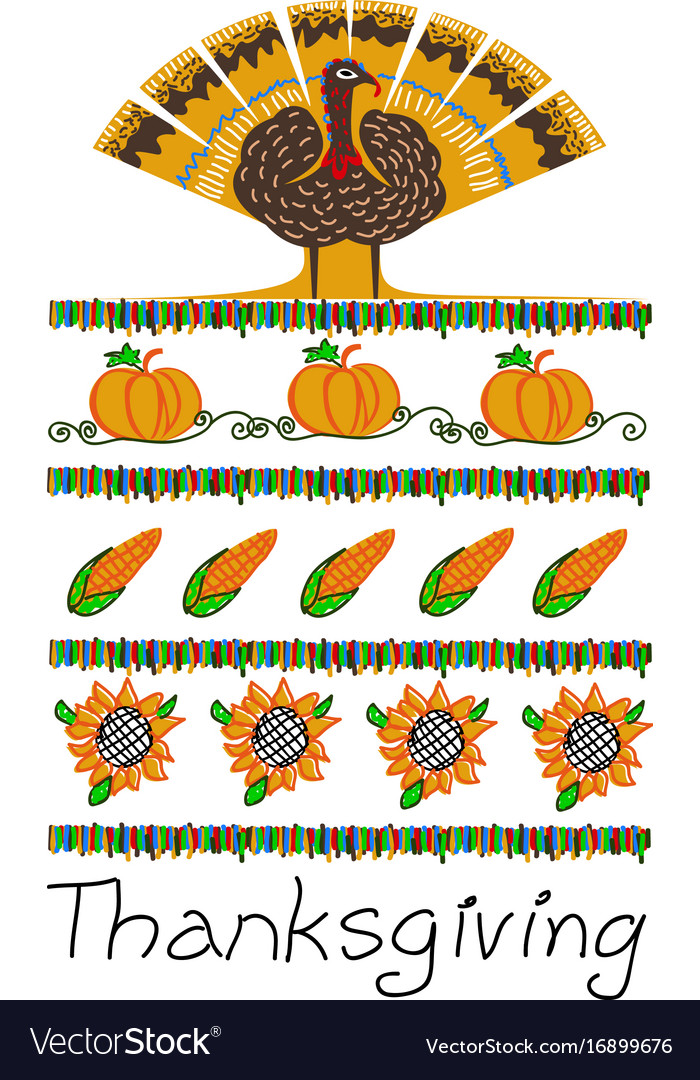 Happy thanksgiving Royalty Free Vector Image - VectorStock