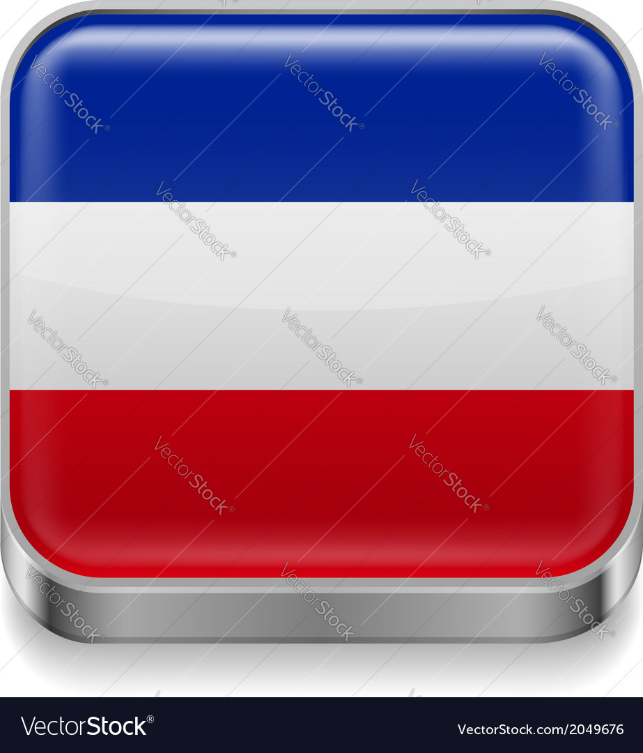 Metal icon of yugoslavia