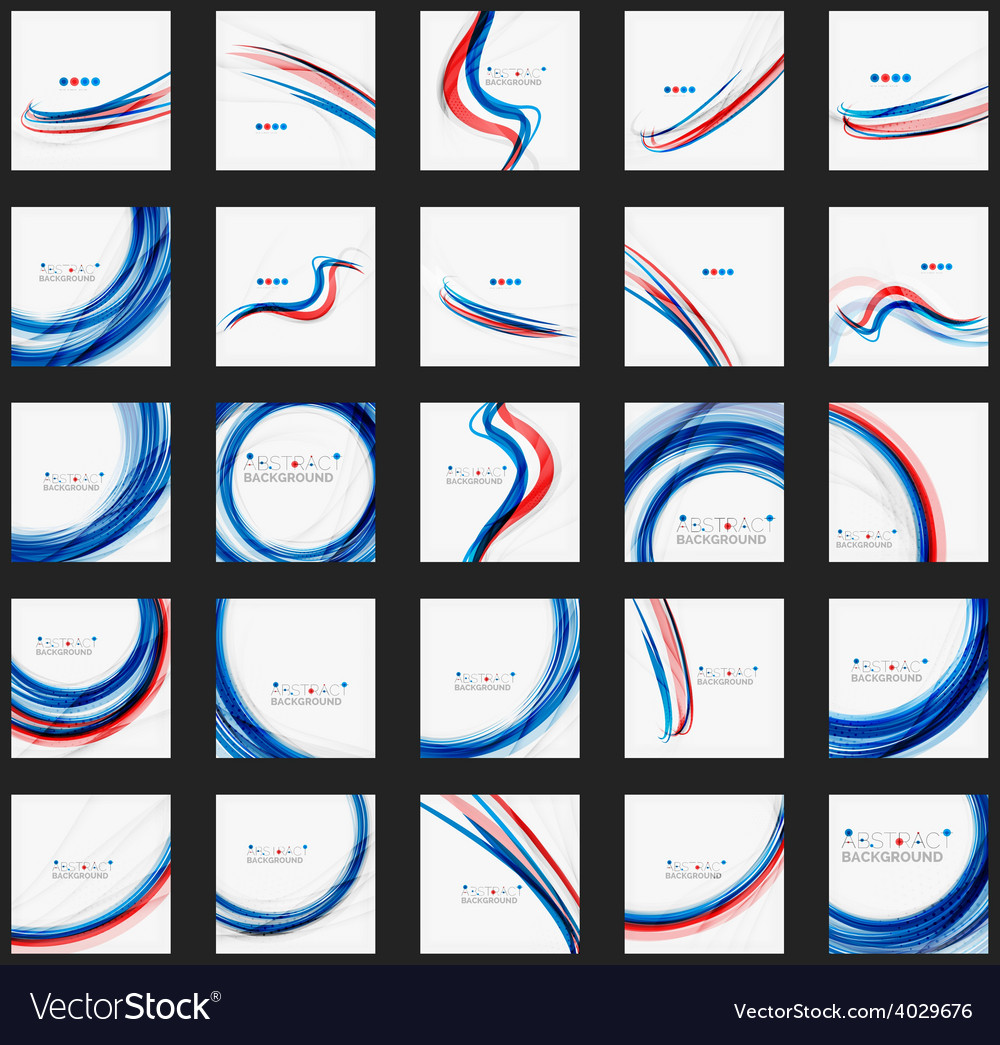 Red and blue color swirl concept