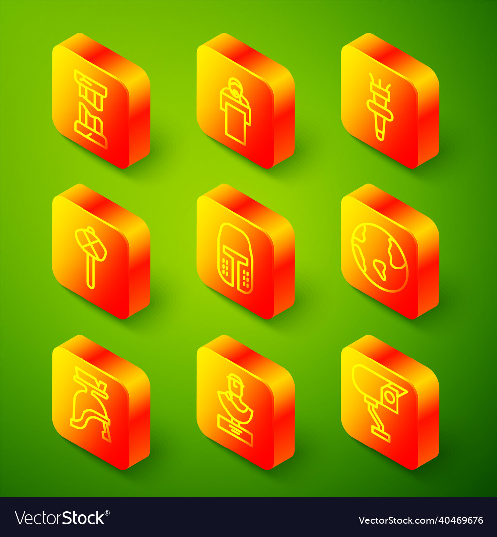 Set line broken ancient column gives lecture Vector Image Set line broken ancient column gives lecture