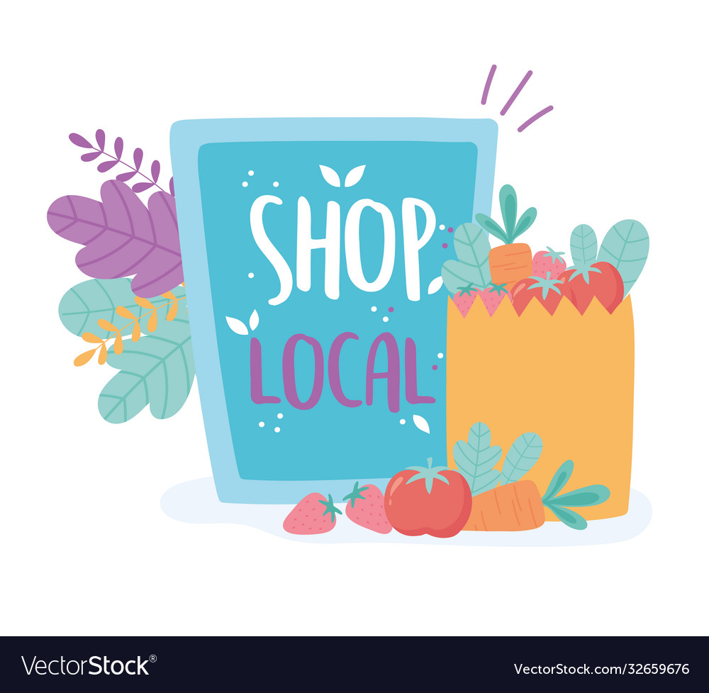 Support local business shop small market board