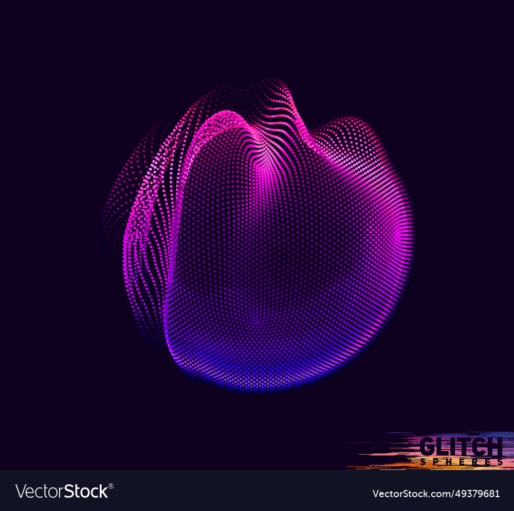 Abstract colorful mesh on dark background vector image Abstract colorful mesh on dark background