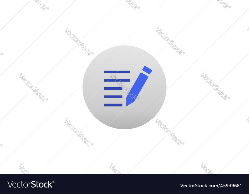 Compose document contract write icon file sign vector image Compose document contract write icon file sign