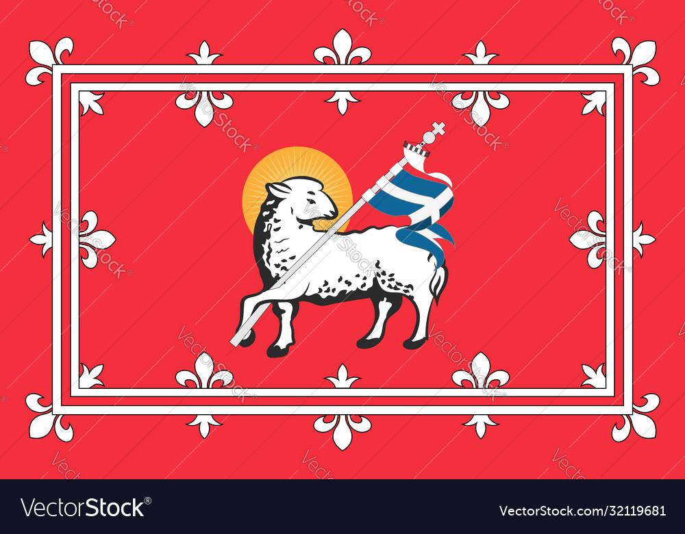 Flag perth in scotland Royalty Free Vector Image