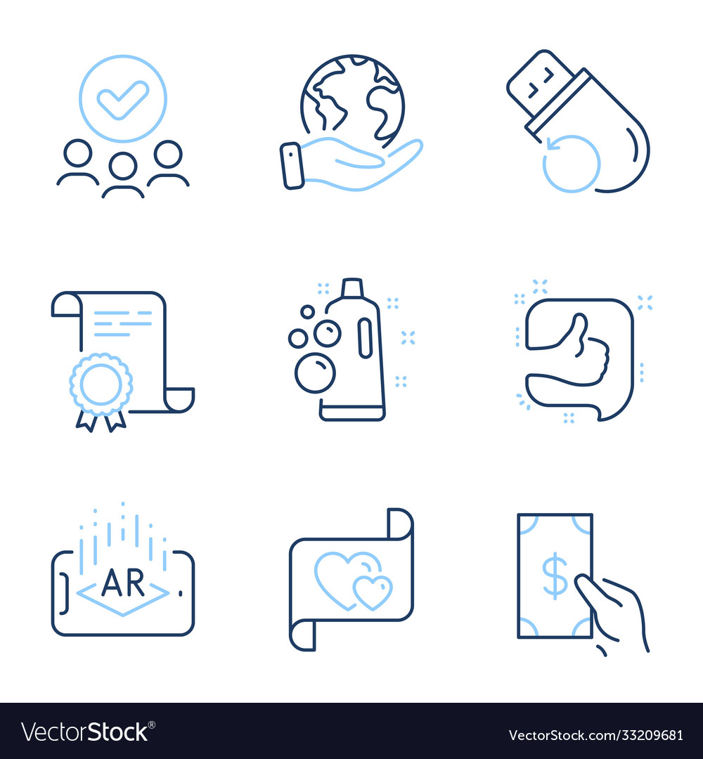 Flash-Speicher erweiterte Realität und wie Symbole Set vector image Flash-Speicher erweiterte Realität und wie Symbole Set