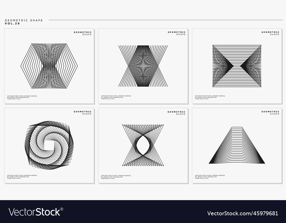Techno motion lines abstract shape design template