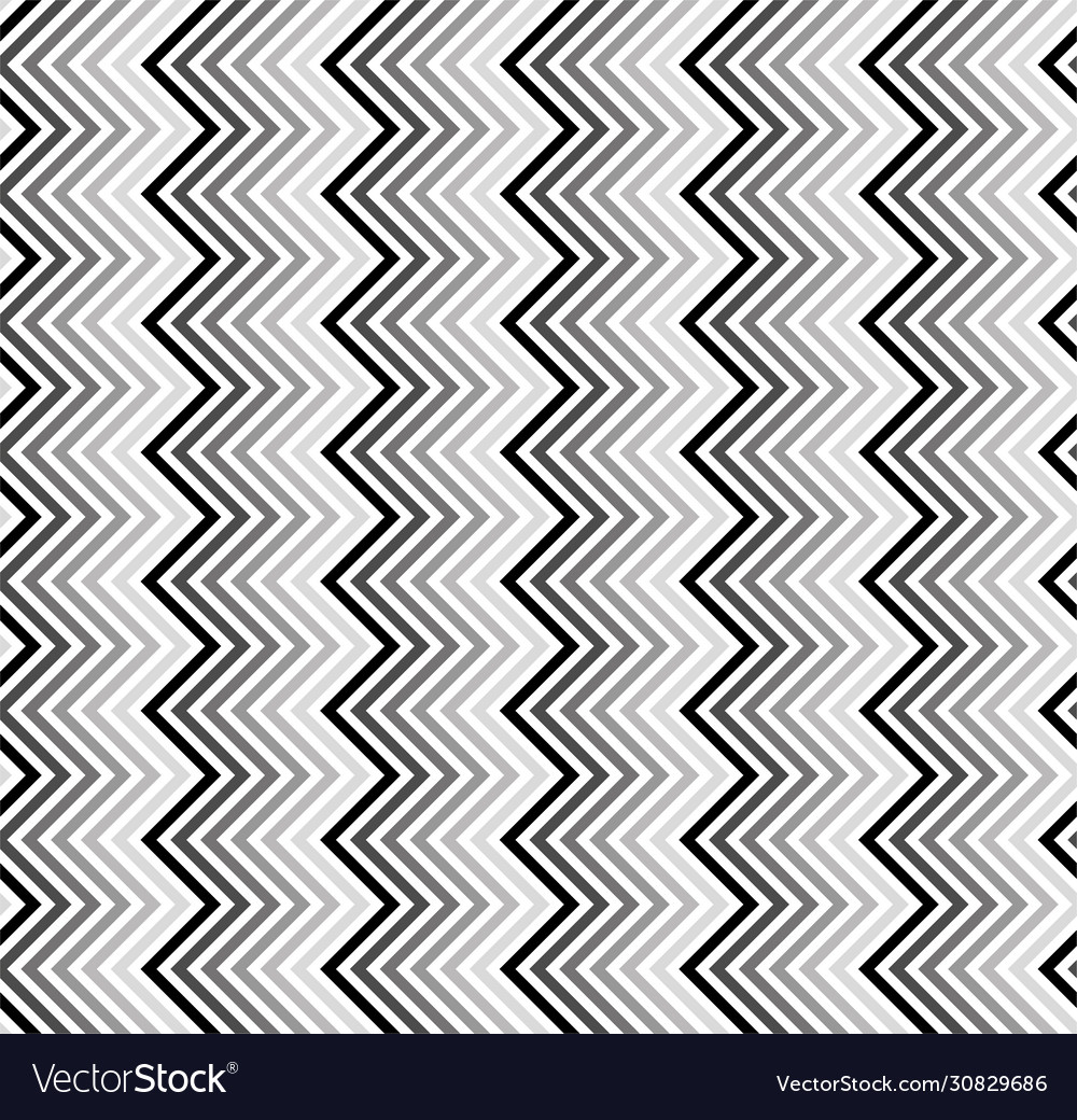 Abstract black zigzag seamless art lines texture Vector Image