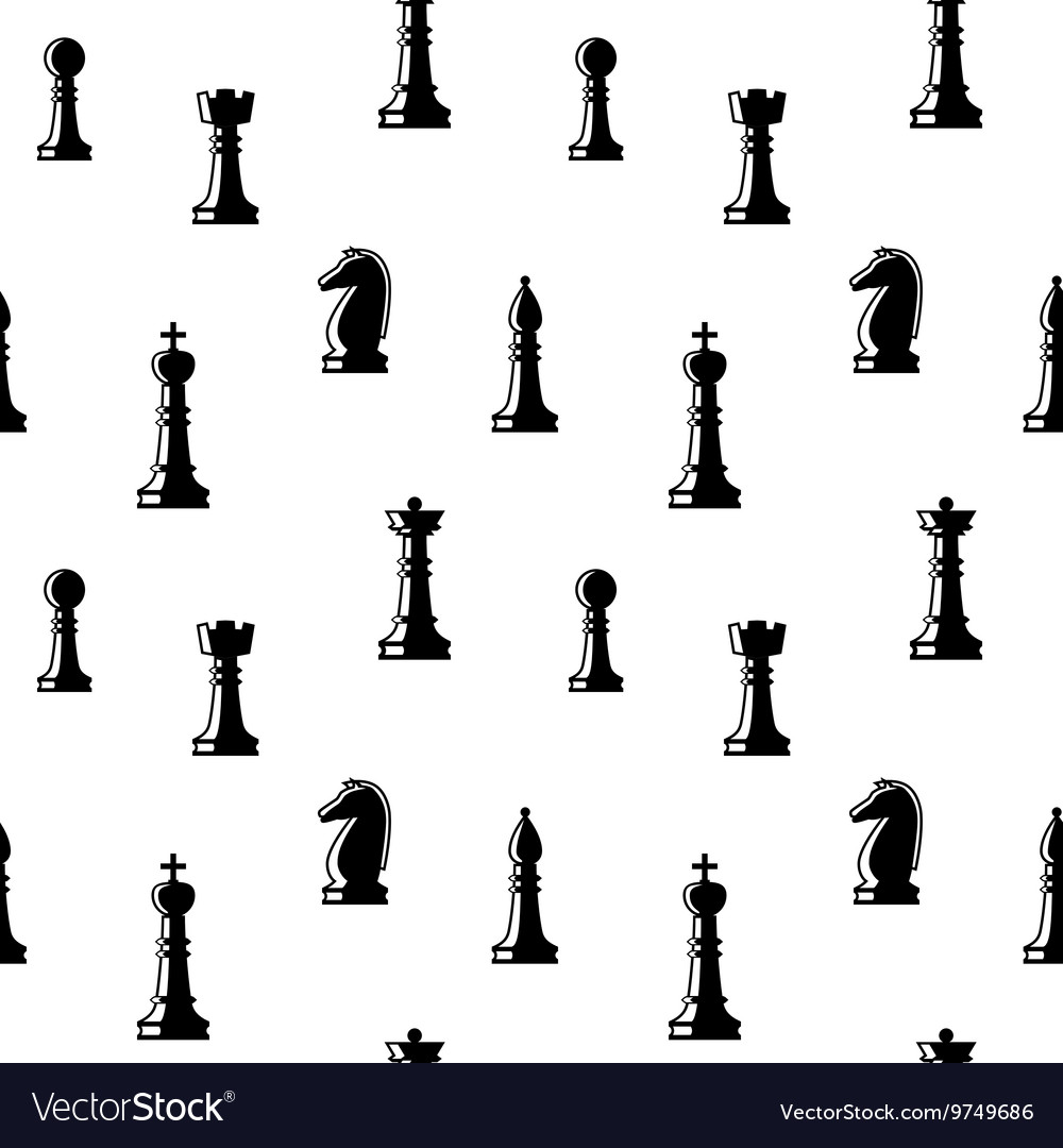 Chess seamless pattern