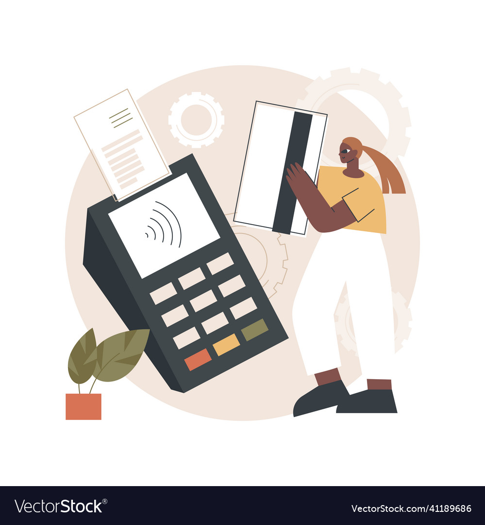 Contactless payment abstract concept Royalty Free Vector