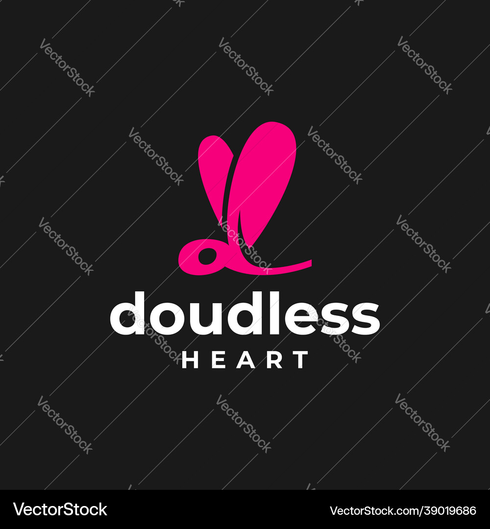 Heart logo Royalty Free Vector Image - VectorStock