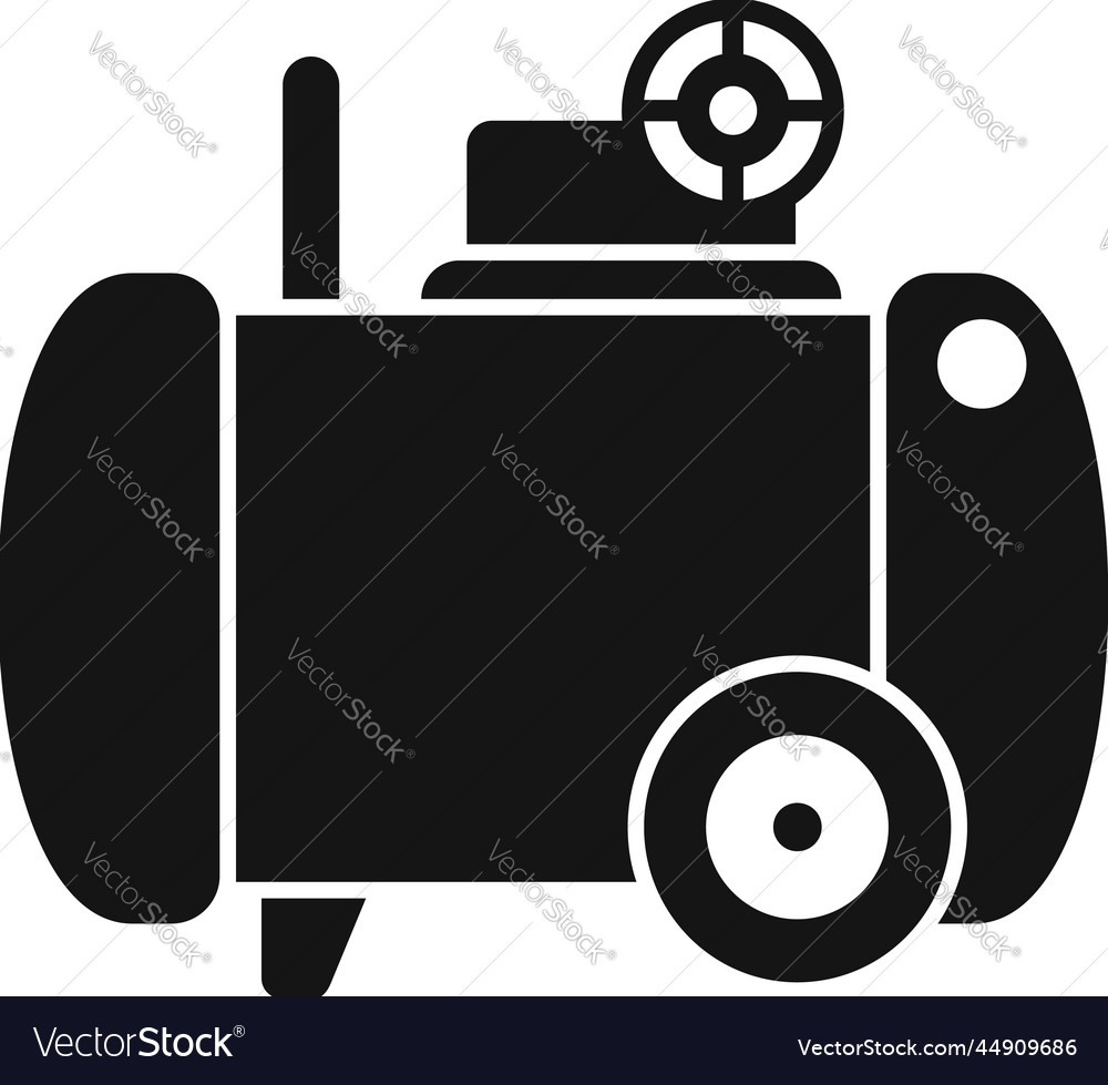Machine compressor icon simple air pump Royalty Free Vector