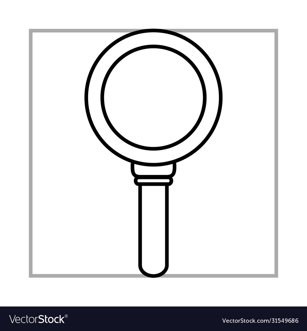 Magnifying Glass Mobile Marketing And E-commerce Vector Image