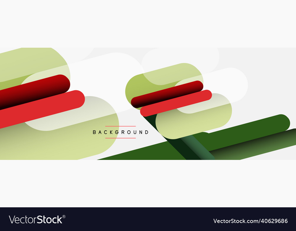 Overlapping round shapes and lines background vector image Overlapping round shapes and lines background