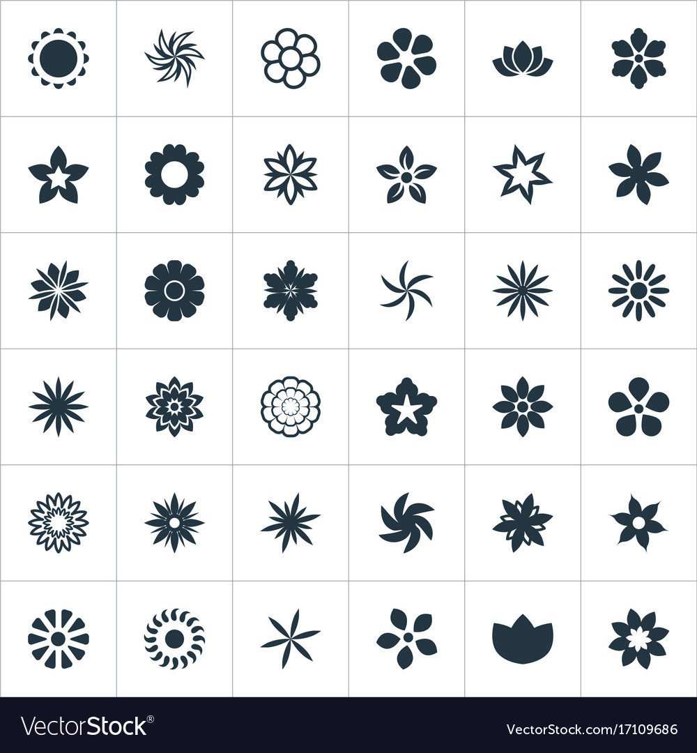 Set of simple icons element