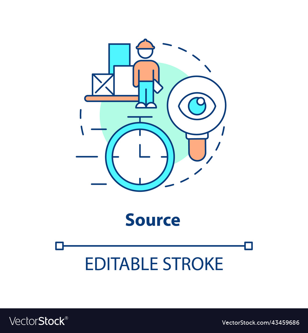 Source concept icon Royalty Free Vector Image - VectorStock