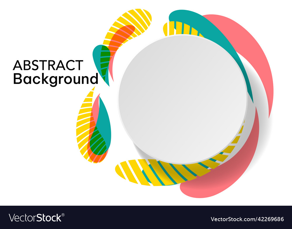 Trendy circle design element for frame