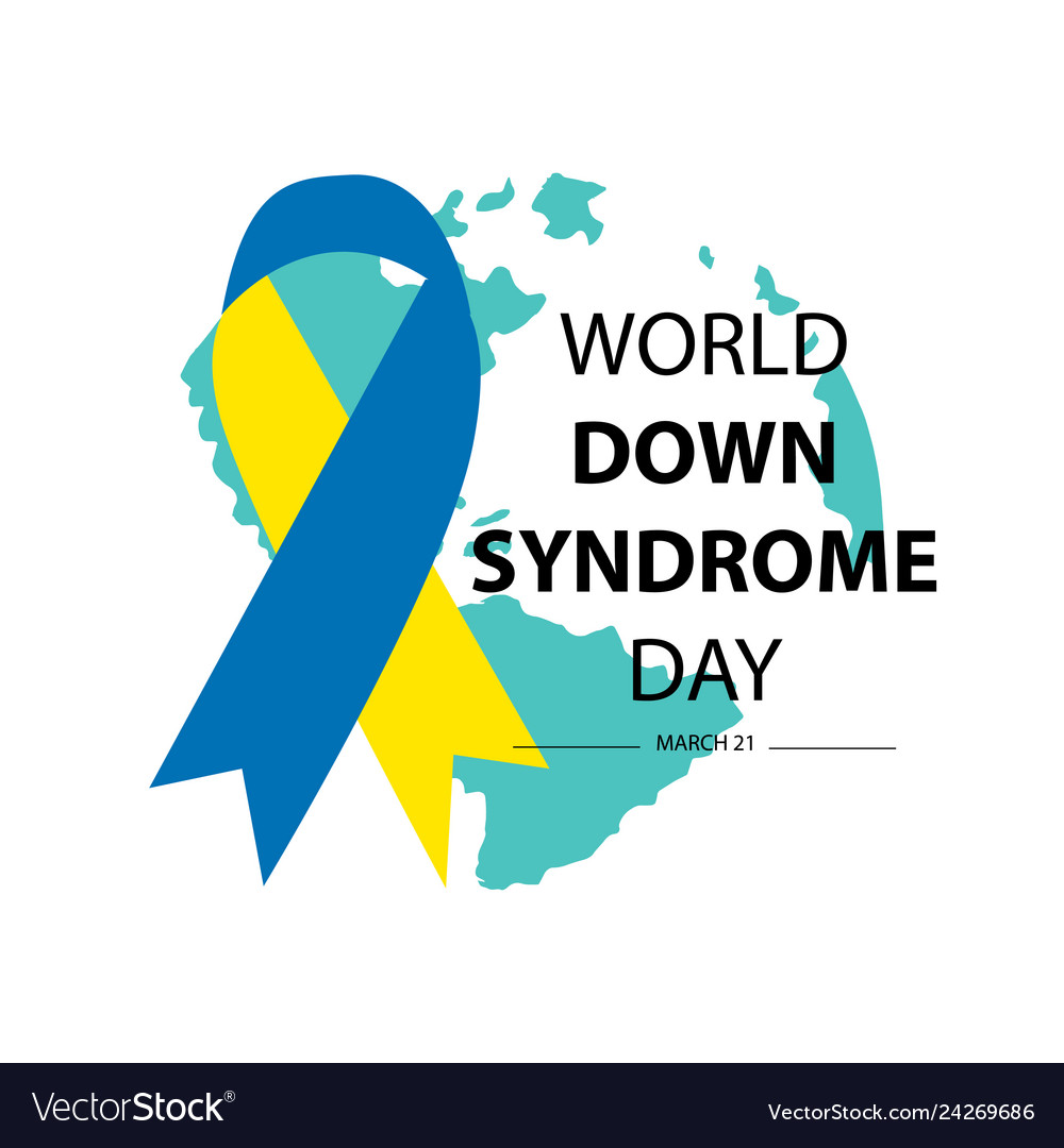 World down syndrome day march 21 Royalty Free Vector Image