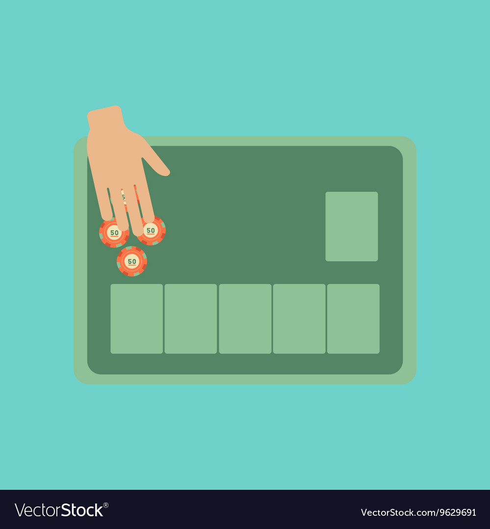 Flat icon on stylish background game table
