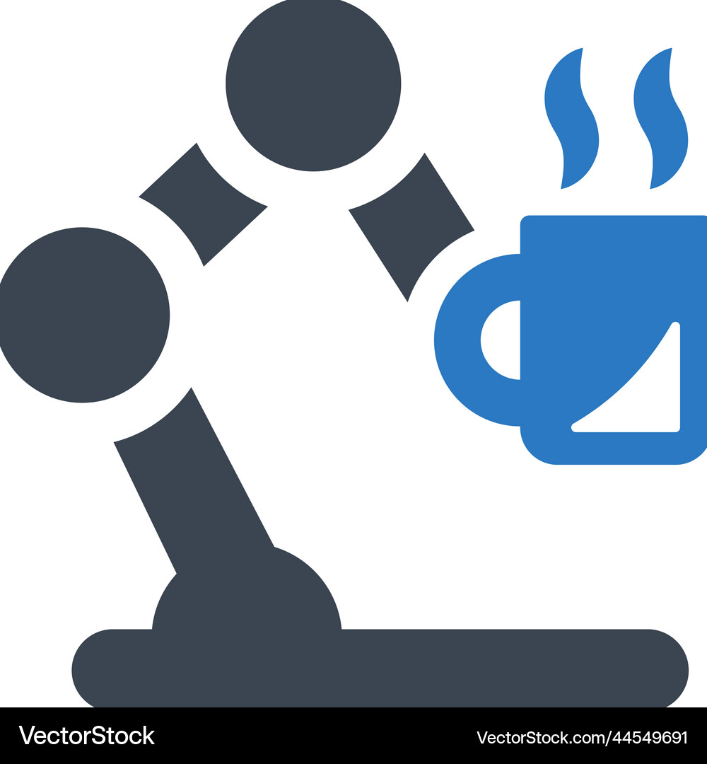 Future coffee technology icon Royalty Free Vector Image