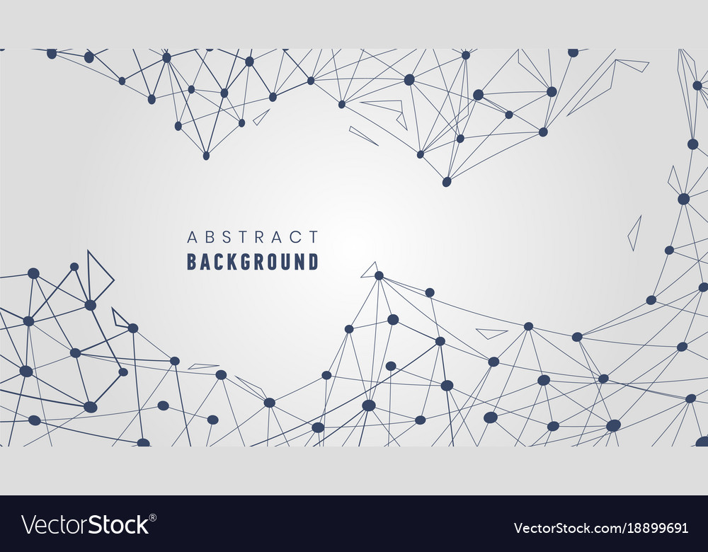Geometric abstract background with connected line