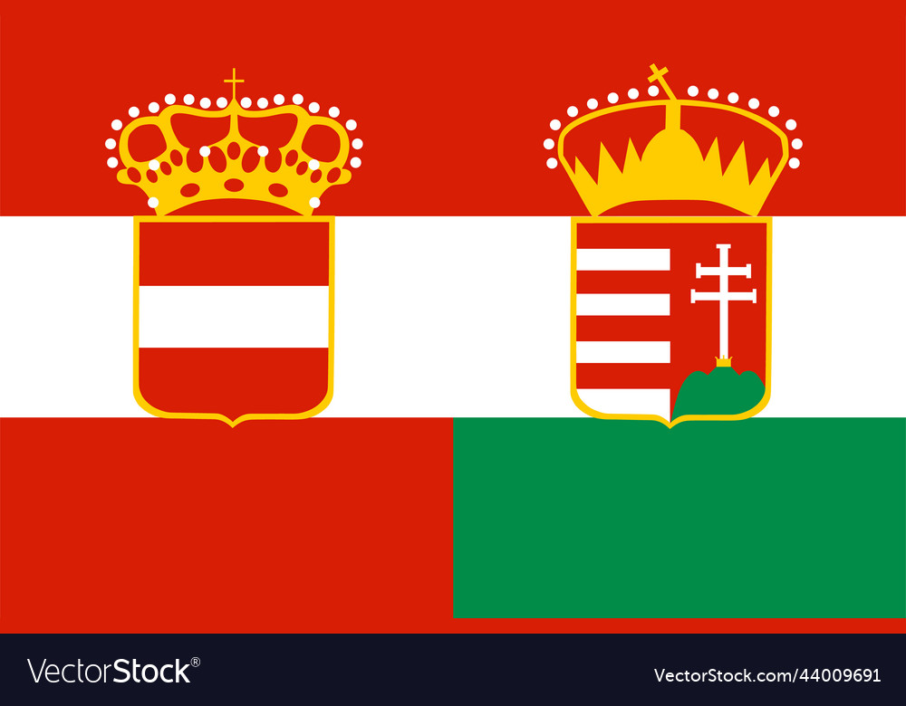 Habsburg monarchy flag Royalty Free Vector Image