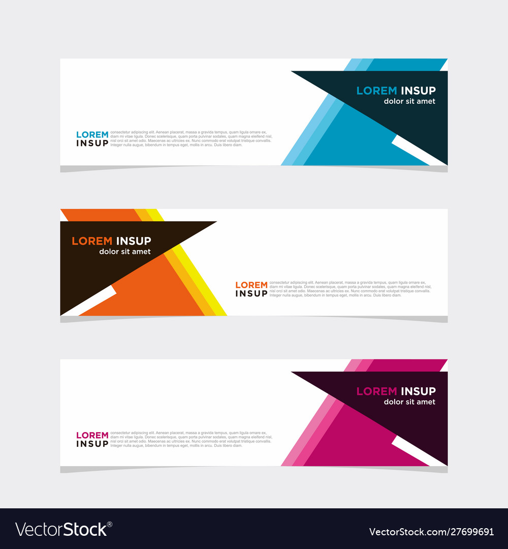Modern banner web background abstract design Vector Image Modern banner web background abstract design