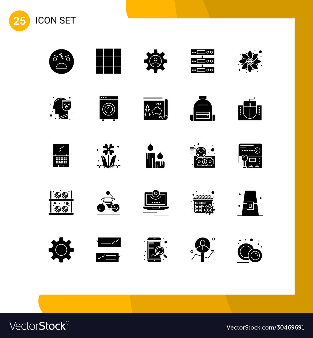 Set 25 solid glyphs on grid for pattern files