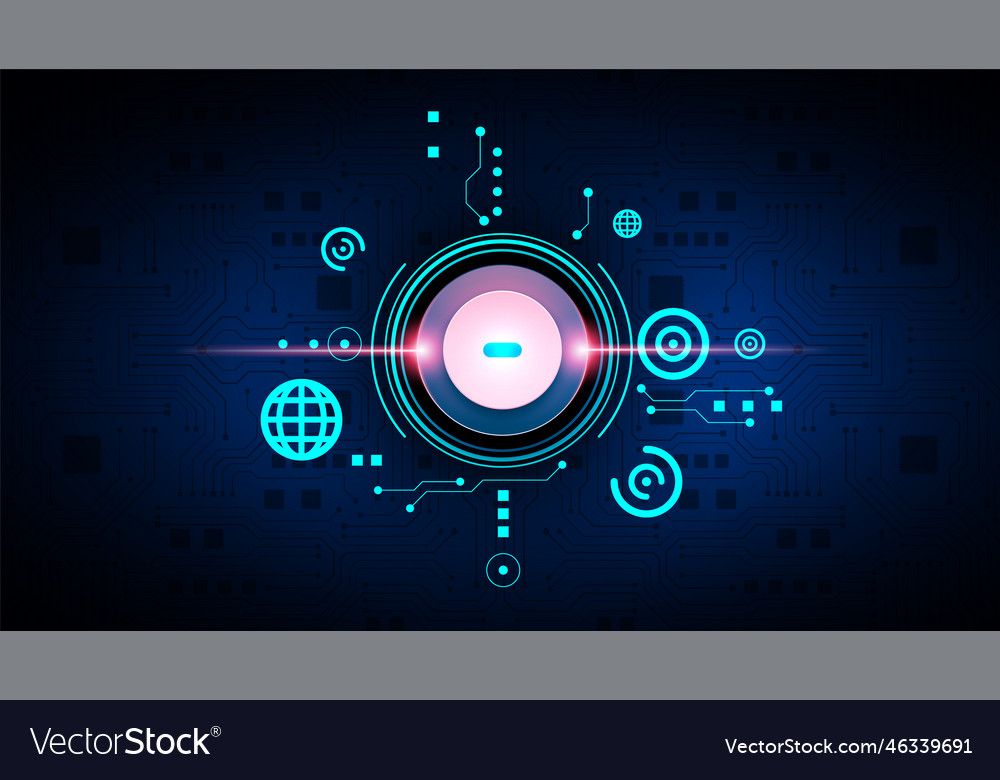 Technology background with hi-tech digital data vector image Technology background with hi-tech digital data