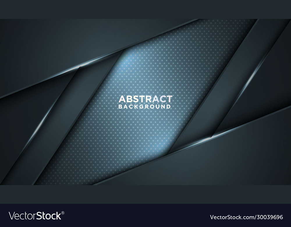 Abstract black blue frame sport design concept