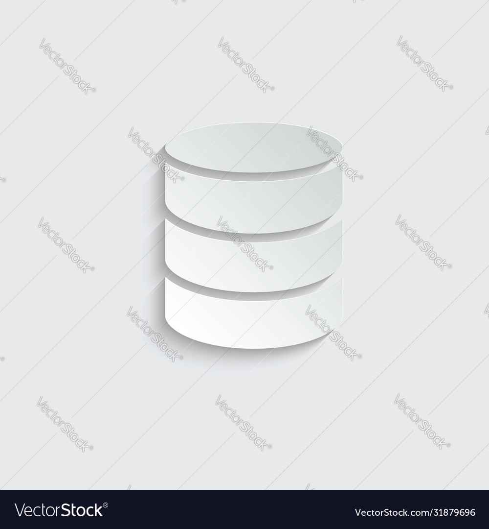 Database icon vector image Database icon
