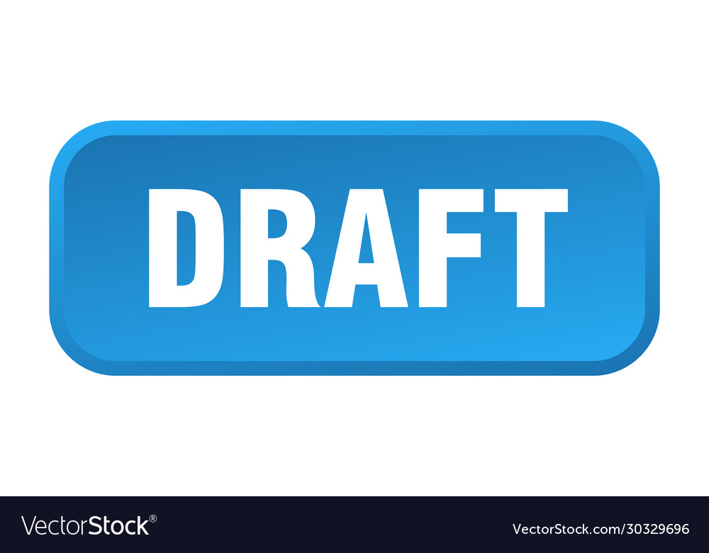Draft button square 3d push