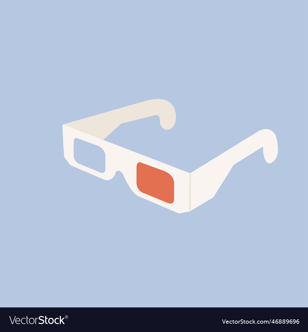 White Paper 3D Glasses Red Blue 3D Glasses 3D Movie Glasses 3D Video