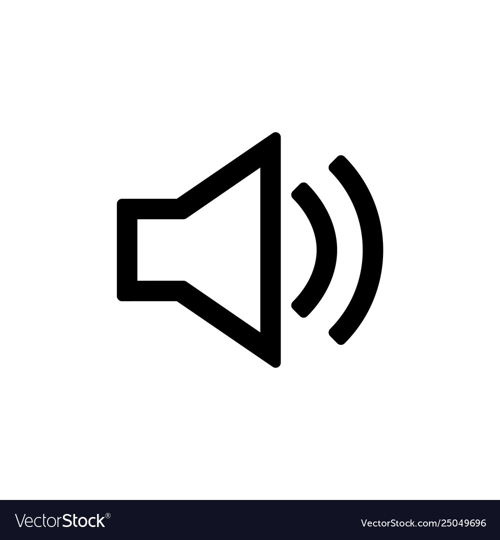 Volume icon for simple flat style ui design