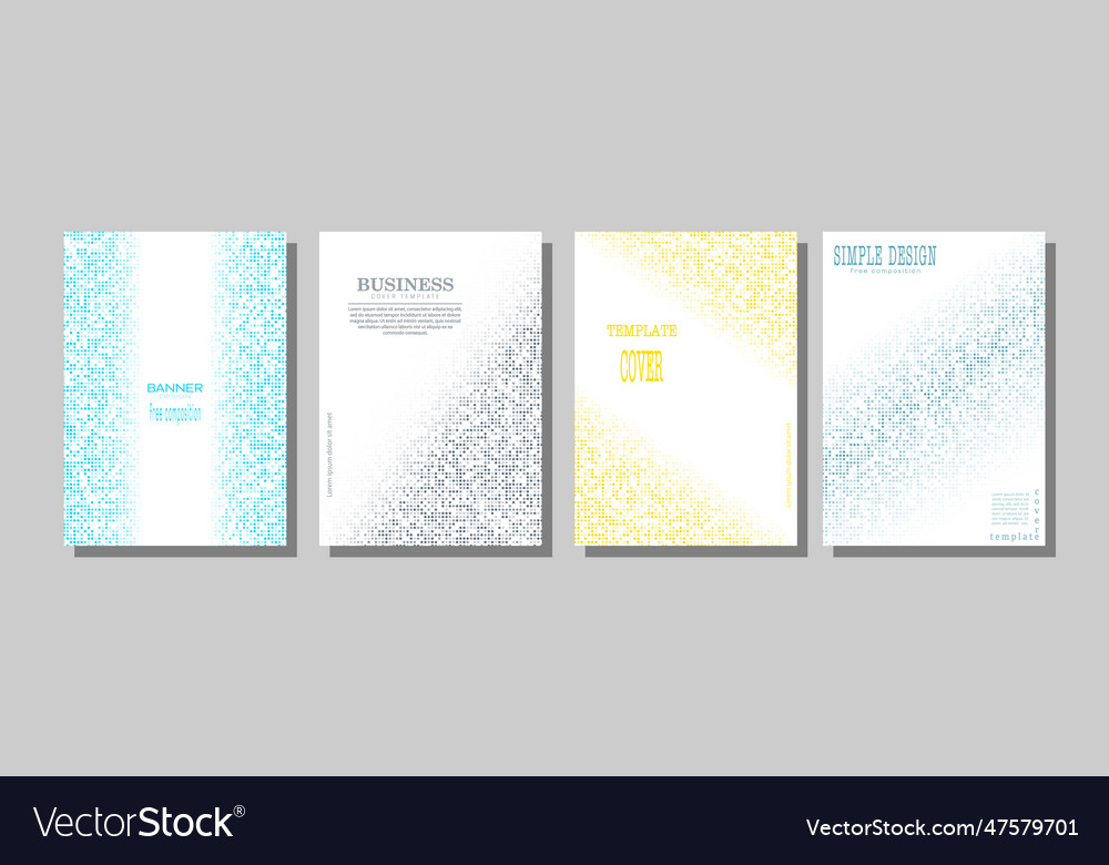 A set of color templates for the design