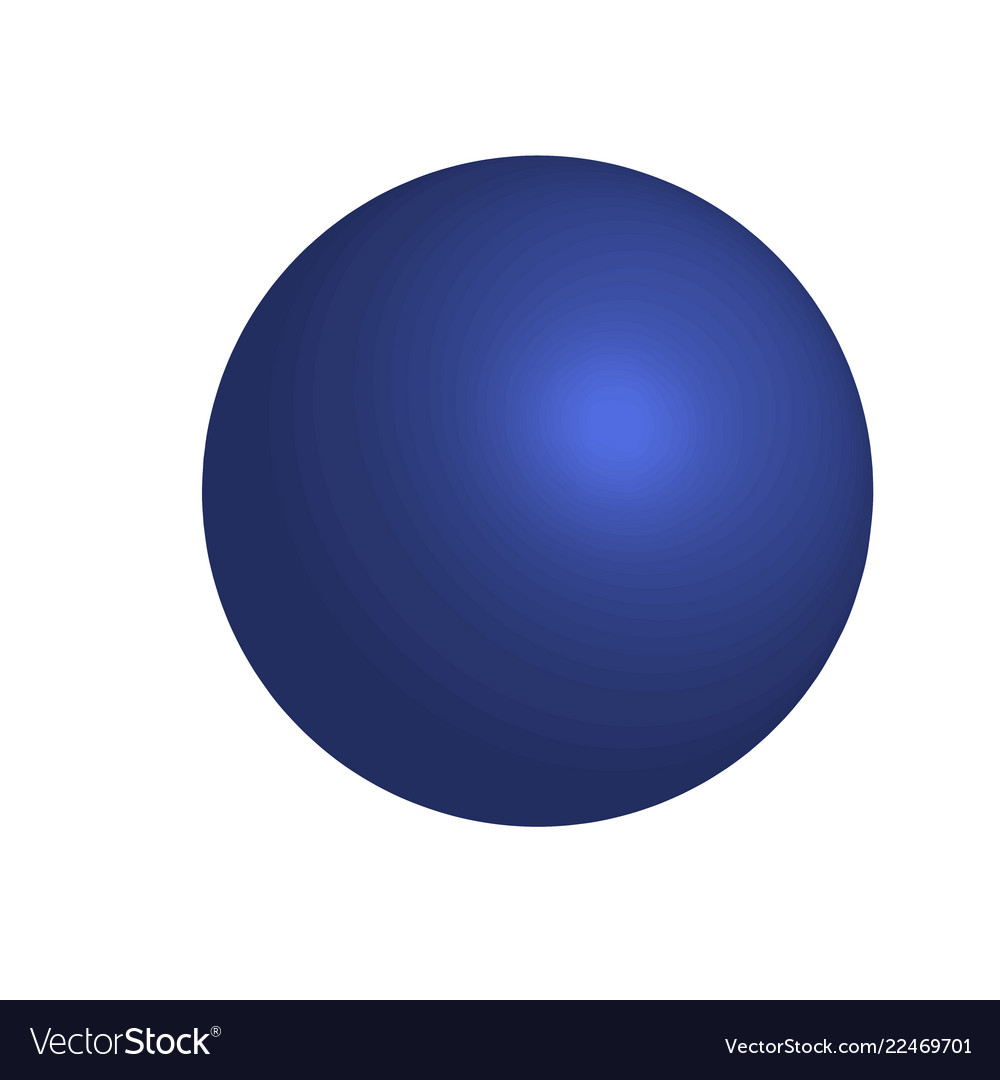 Blue 3D Sphere