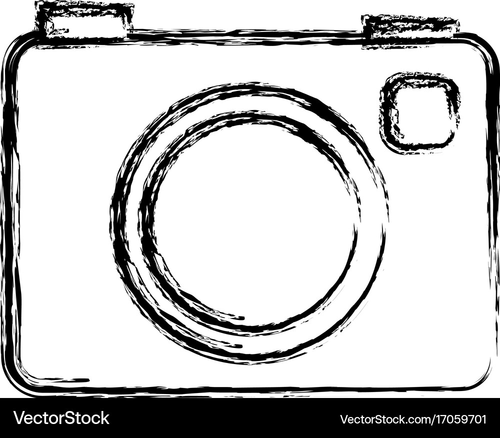 Camera photographic isolated icon Royalty Free Vector Image