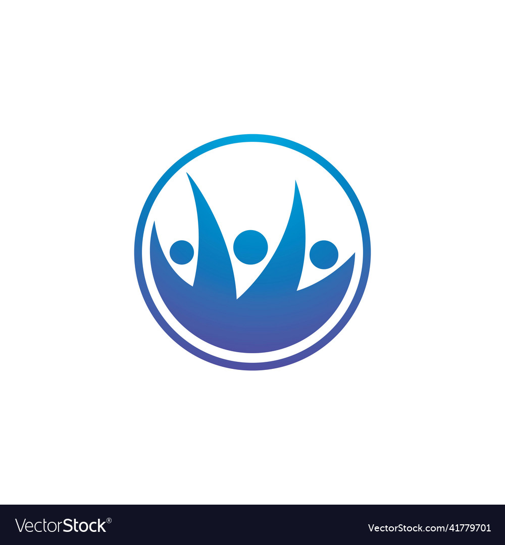 Community network and social logo Royalty Free Vector Image