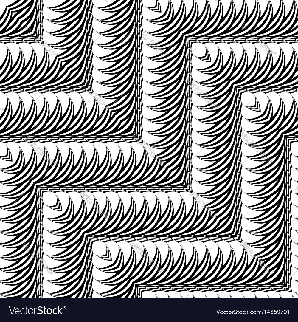 Design seamless monochrome zigzag pattern