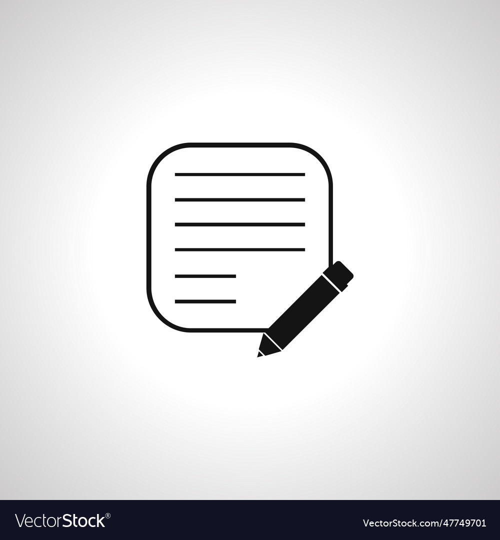 Document with pen icon edit file