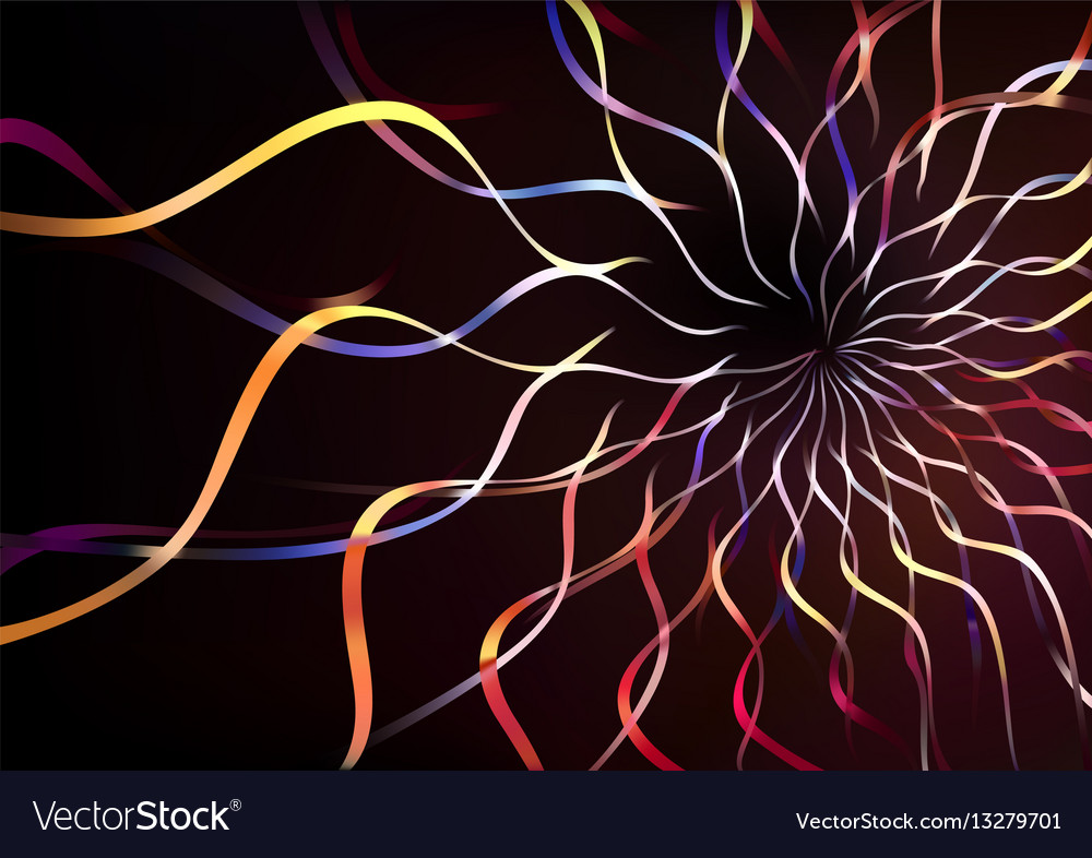 Golden Wave Abstract Background