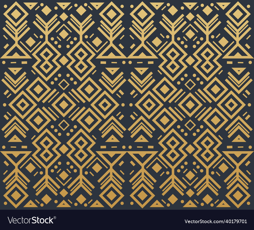 Navajo gold elements seamless patterns