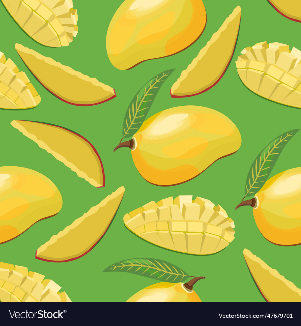 Seamless mango pattern