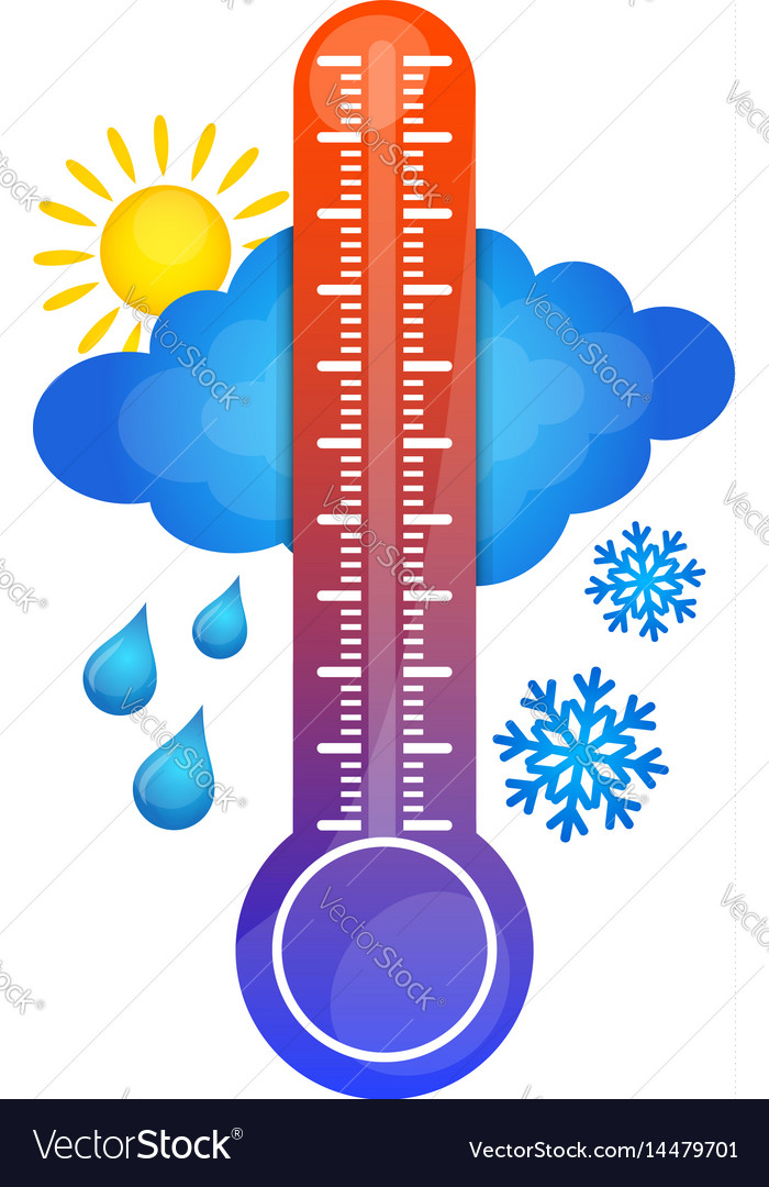 Symbol temperature change Royalty Free Vector Image
